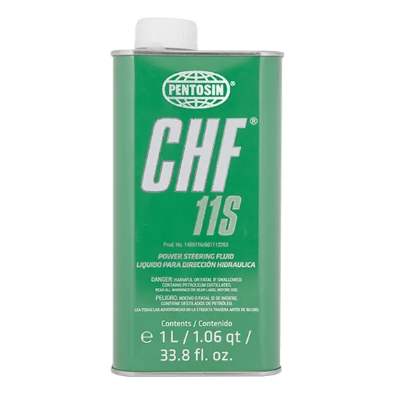 Pentosin CHF 11S synthetic hydraulic fluid, 1 liter green can